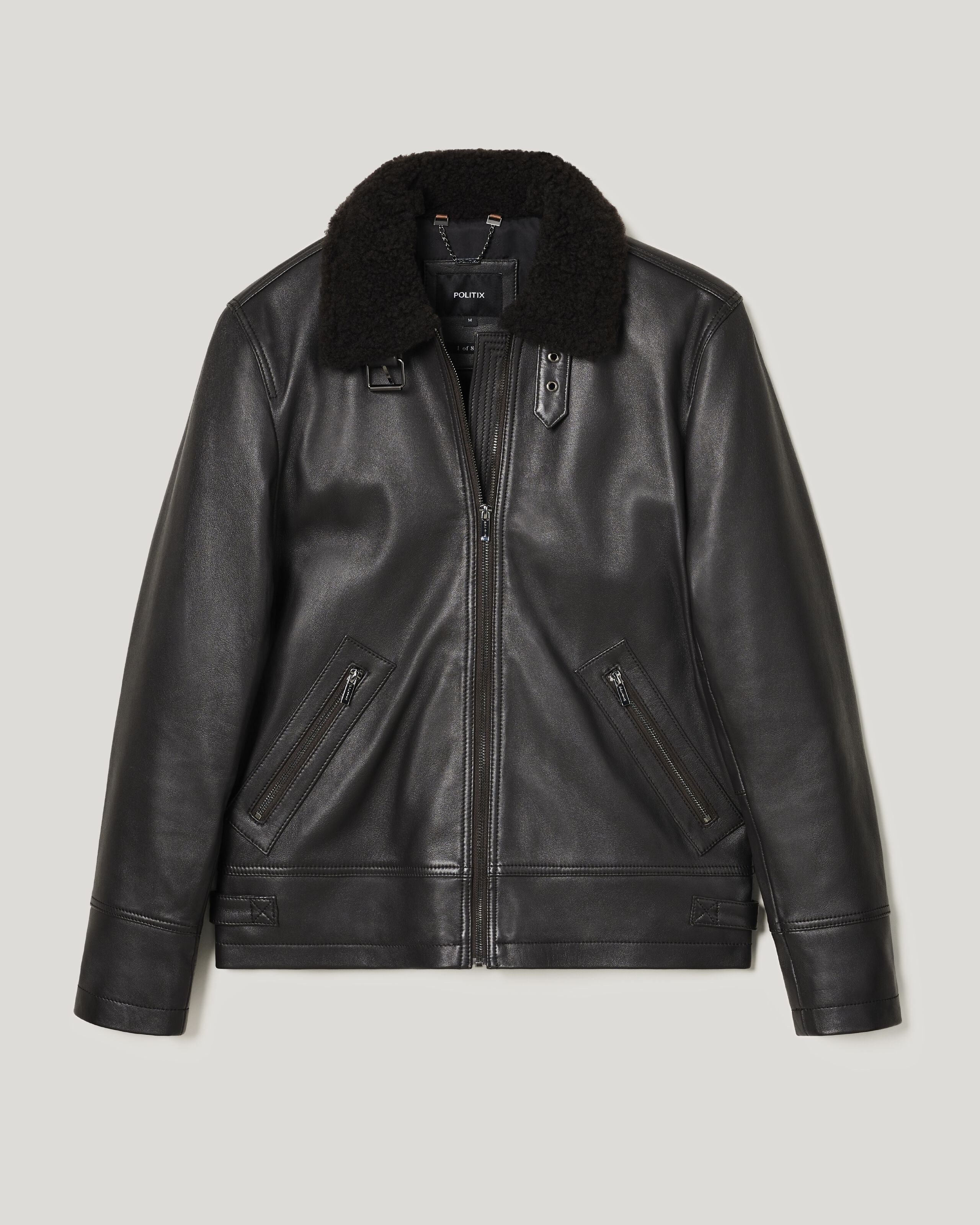 H&m premium leather jacket clearance